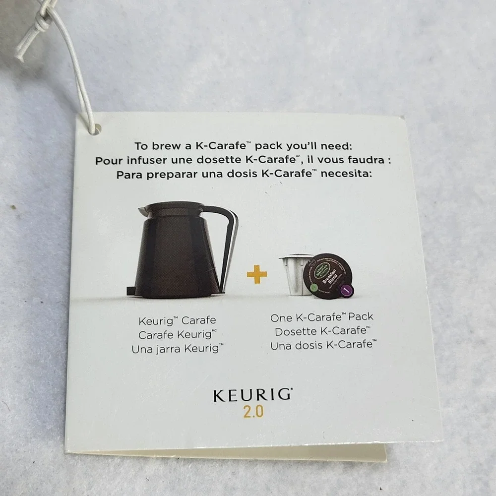Keurig 2.0 Coffee Carafe Black Replacement Pot K Carafe Brewer Accessory Unused‎